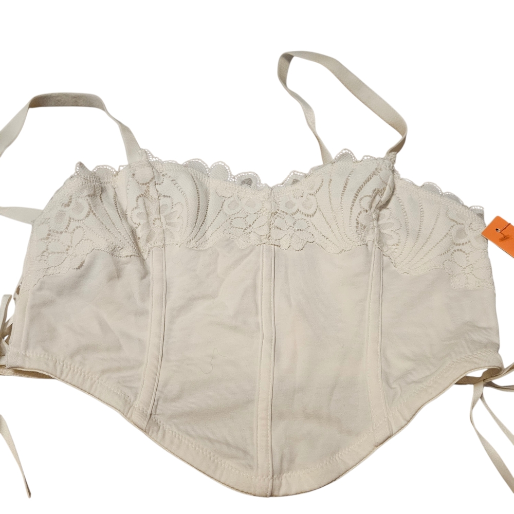 Colise White Lace Bustier NWT